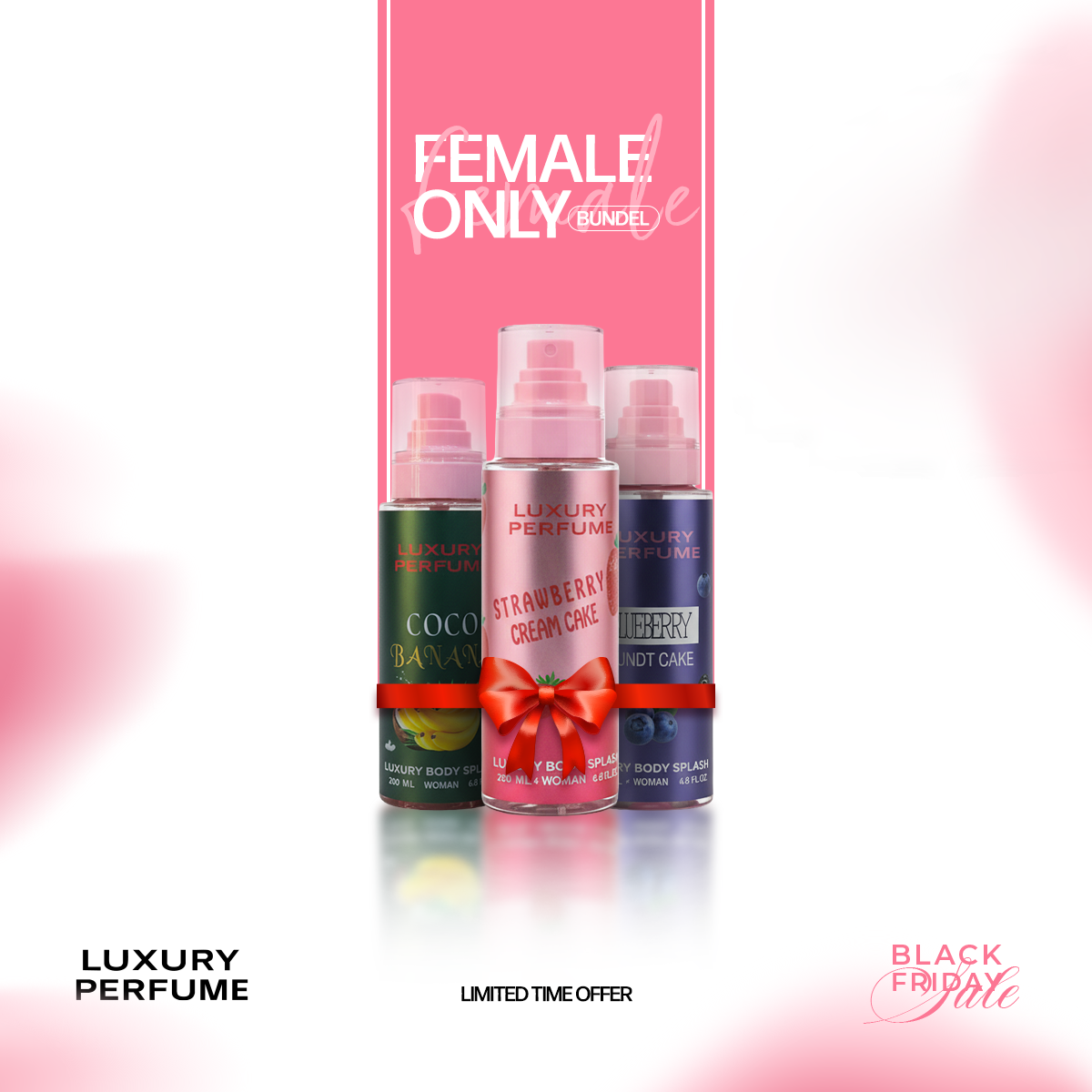 The "Female Only" Bundle (Strawberry, Coco, Blueberry)